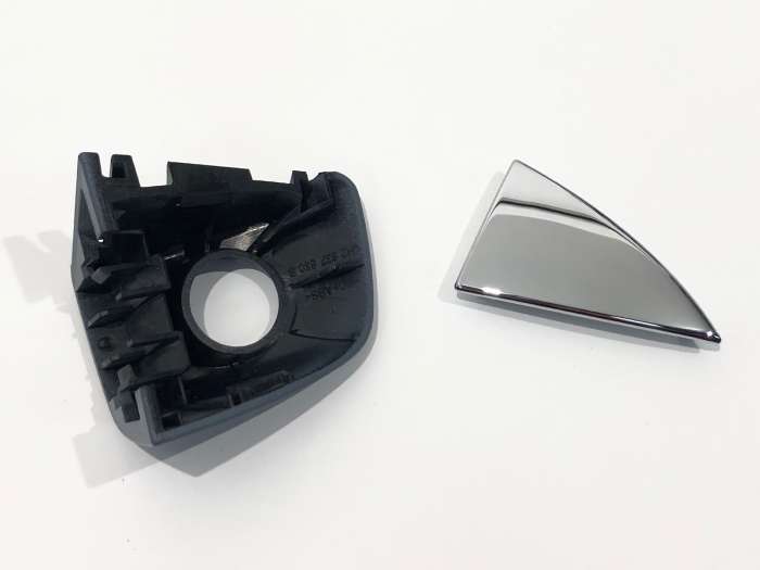 Audi A6 C7 A8 D4 Drivers Door Handle Lock Barrel Trim Chrome New