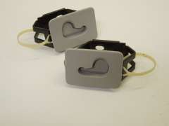 Audi A6 C6 Pair Luggage Retaining Net Locking Sockets Lugs Silver 4F9861735B (Item #144390) 