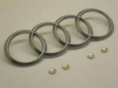 Audi A8 D4 A6 C7 Engine Cover Audi Badge Logo and Retaining Washers  4H0103940 (Item #152371) 
