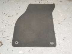 Audi A6 C6 Black Front NS Left Carpet Floor Over Mat 4F2863691D (Item #457560)