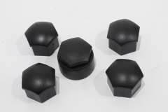 Audi A8 A6 A4 A3 TT Black Wheel Nut Bolt Cover Caps x5 New Genuine 321601173A01C (Item #415548) 
