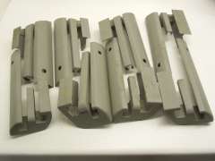 Audi A8 D3 Platinum Front Seat Rail Plastic Trims Covers x8 4E0881347 (Item #171545) 