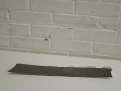 Audi A8 D2 FL NS Left Alcantara D Pillar Trim Platinum Light Grey 4D0867245E (Item #110667)