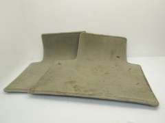 Audi A8 D2 PF Pair Rear Cream Carpet Floor Mats 4D2867709 (Item #284653) 