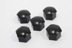 Audi A8 A6 A4 A3 TT Black Wheel Nut Bolt Cover Caps x5 New Genuine 321601173A01C (Item #387022) 