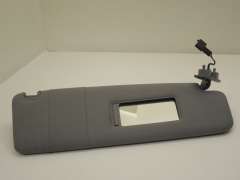 VW Phaeton D1 OS Right Drivers Sun Visor With Mirror Crystal Grey 3D0857552F (Item #149332) 