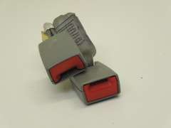 VW Phaeton D1 Pair Rear Seat Belt Buckles Crystal Grey 3D0857739H (Item #120767) 