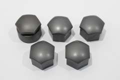 Audi A8 A6 A4 TT Silver Wheel Nut Bolt Cover Caps x5 New Genuine 8D0601173DZ37 (Item #359289) 