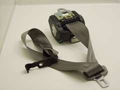 Audi A8 D3 Rear NS Left Seat Safety Belt Light Grey Silver 4E0857805D (Item #147834) 