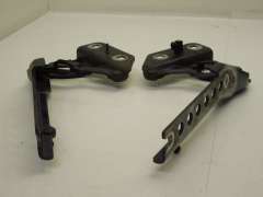 Audi A8 D3 Pair Bonnet Hinges Aqua Blue Grey LY5X 4E0823301G (Item #130844)