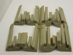 Audi A8 D3 Cream Front Seat Rail Plastic Trims Covers x8 4E0881347 (Item #442498) 