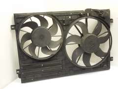 Audi A3 8P Cooling Radiator Twin Electric Fans in Panel 1K0121207AA (Item #453321) 