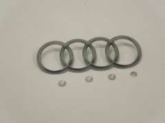 Audi Engine Cover Audi Logo and Retaining Washers New Genuine 4H0103940A (Item #391727)