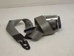 Audi A6 C6 Front NS Left Seat Safety Belt Light Grey Platinum 4F0857705A (Item #403551)