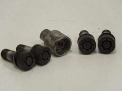 Audi A8 D3 A6 C6 A4 B7 Set of 4 Locking Wheel Bolts with Key Code X 4F0698139C (Item #383879) 