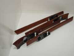 VW Phaeton D1 Set of 4 Eucalyptus Door Card Insert Trims 3D0867101M (Item #197803) 