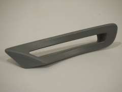 VW Phaeton D1 Rear NS Left Seat Belt Guide Grey Silver 3D0867261 (Item #148960) 