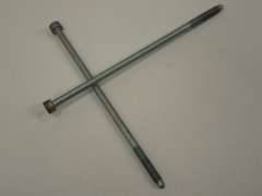 VW Phaeton D1 Brake Master Cylinder Servo Bolts Pair M8x200x41 N10563501 (Item #198486) 
