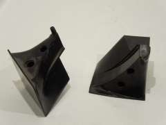 VW Passat B6 Estate Black Rear Seat Belt Guides Pair  3C9857781 (Item #451543)