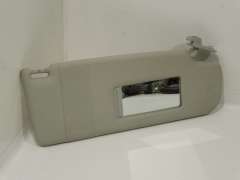 VW Golf Mk5 OS Right Sun Visor with Vanity Mirror Pearl Grey 1K0857552H (Item #463918) 