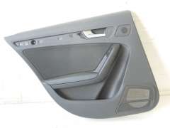 Audi A4 B8 NS Left Rear Door Card Black With Black Cloth Insert 8K0867303D (Item #240933) 