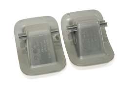 Audi A5 8T Pair Isofix Seat Slot Guide Covers Steel Grey New 8T0887233BDK1 (Item #245654) 