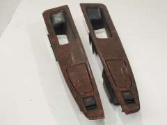 Audi A8 D2 LWB Pair Rear Blue Walnut Door Insert Trims Handles 4D4959527 (Item #179103) 