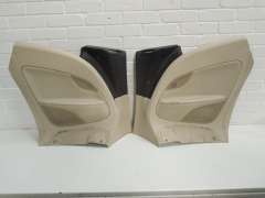 VW EOS 1F Rear Cream Leather Quarter Trims Pair 1Q0867043 (Item #186218) 