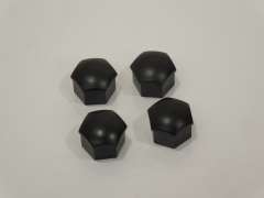 Audi A8 A6 A4 A3 TT Black Wheel Nut Bolt Cover Caps x4 New Genuine 321601173A01C (Item #213808) 
