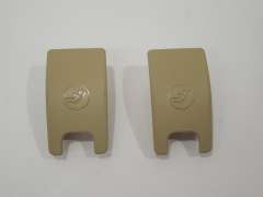 Audi A4 B8 Pair Isofix Slot Trim Cover Satin Beige New Genuine 8T0887187DS5 (Item #331407)