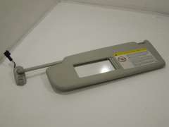VW Passat B6 NS Left Sun Visor with Vanity Mirror Pearl Grey 3C0857551P (Item #432514) 
