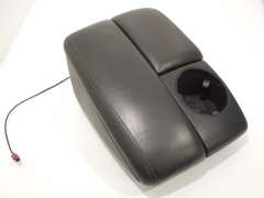 Audi Q7 4L Black Leather Centre Armrests Cup Holder 	4L286407D (Item #364329)