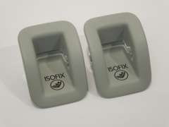 Audi A4 B8 A5 8T Pair Isofix Slot Guide Covers Moon Silver New 8T0887233BEP5 (Item #421093) 