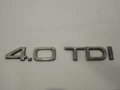 Audi A8 D3 4.0 TDi Boot Badge Logo 4E0853743F (Item #296194) 