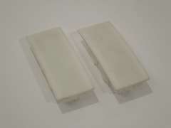 Audi A8 D3 Front Interior Light Panel Lens Covers Pair Trims 4E0947125 (Item #210050) 