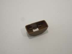 Audi A8 D3 Tan Brown Amaretto Sunvisor Hook Clip Cover 4D0857563B (Item #214994) 