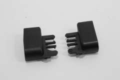 Audi A4 B9 A6 C7 Roller Blind Luggage Cover Clips Pair Black New 8W9868954 (Item #440429) 