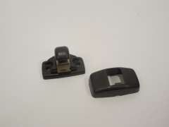 Audi A5 Cabriolet Black Sun Visor Hook Clip with Cover 443857562B (Item #492728) 