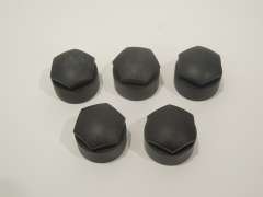 Audi A1 A6 A7 Q2 Q3 Black Wheel Nut Bolt Cover Caps x5 New Genuine 4M0601173E (Item #421694) 