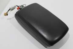 Audi A6 C6 Black Leather Front Armrest with Phone Cradle Mount 4F0864209 (Item #457475) 