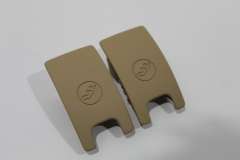 Audi A7 4G A6 C7 Pair Isofix Slot Trim Covers Satin Beige New 4G8887187BH9 (Item #235366) 