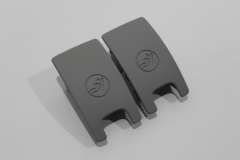 Audi A7 4G Pair Isofix Slot Trim Covers Titanium Grey New Genuine 4G8887187BC5 (Item #267408) 