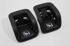 Audi Q8 Pair Black Isofix Slot Guide Trim Covers New Genuine 4M8887233A (Item #367131) 