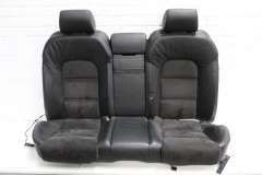 Audi A8 S8 D3 Black Leather Alcantara Rear Sport Seats 4E0885405G (Item #236296) 