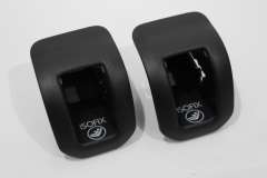 Audi Q3 Soul Black Isofix Slot Guide Trim Covers Pair New 8U0887233B (Item #369584) 