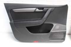 VW Passat B7 NS Left Front Black Cloth Door Card 3AC867011C (Item #433203)