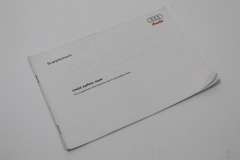 Audi Child Safety Seat Handbook Supplement Instructions 231562704 (Item #237538) 