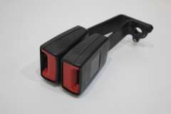 Audi A8 D3 Rear Black Seat Belt Buckles Pair 4E0857739A (Item #307011) 