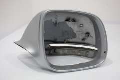 Audi Q7 4L OS Right Door Wing Mirror Cover Housing Light Silver LY7W 4L0857528 (Item #441802)