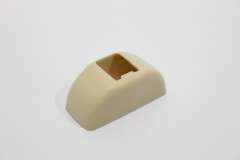 Audi A8 D3 Cream Beige Sunvisor Hook Clip Cover New Genuine 4D0857563B8Z3 (Item #249513) 